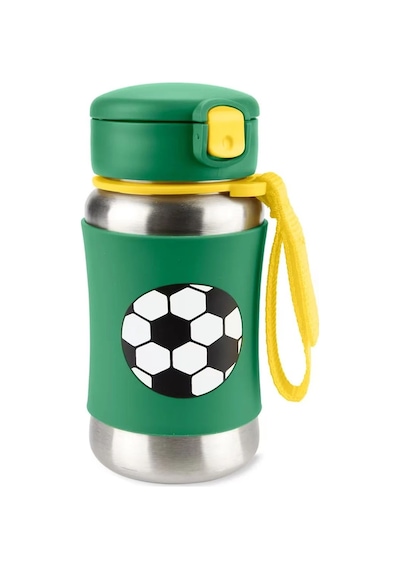 Skip Hop Pipetli Paslanmaz Çelik Suluk 350 Ml Futbol
