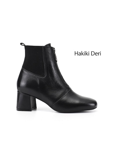 Gönderi(R) Gönderi R Kadın Siyah Fermuarlı Hakiki Deri Chelsea Bot Gkzb134m1687 Siyah