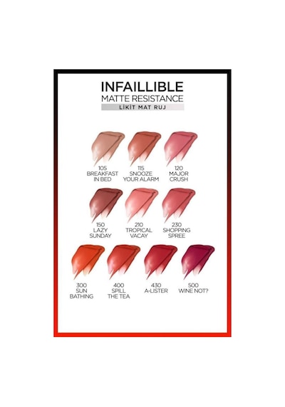 L'Oréal Paris Infaillible Matte Resistance Likit Mat Ruj 230 Shopping Spree