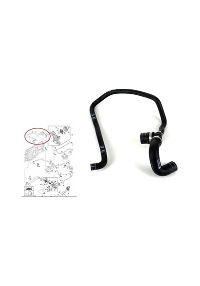 Opel Astra H 1.6 1.8 Radyatör Alt Hortumu 2004-2011 1337715