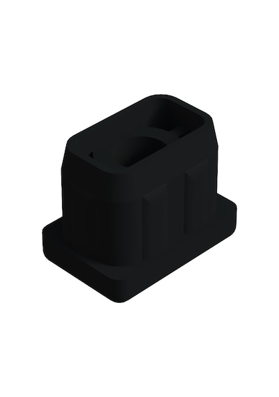 Cateksss 20x30 Mm Plastik Rotil Gövdesi Siyah - 15 Li Paket