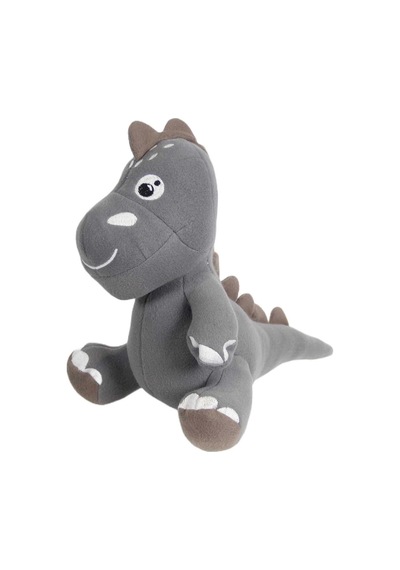 Dino Peluş Oyuncak Gri 25 Cm 001 - Beyaz