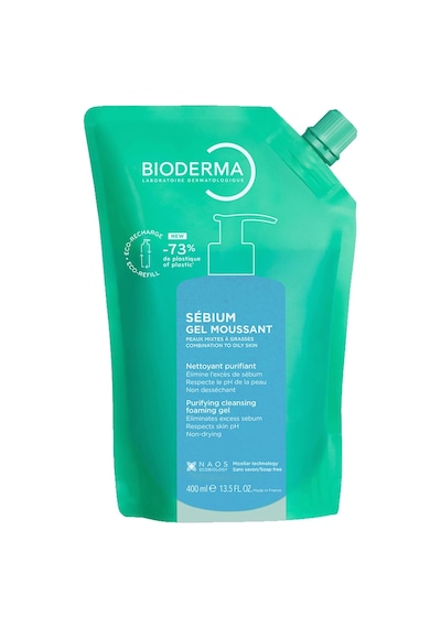 Lexroo Sebium Foaming Gel Karma Yağlı Ciltler Temizleme Jeli Yeniden Dolum Paketi 400ml