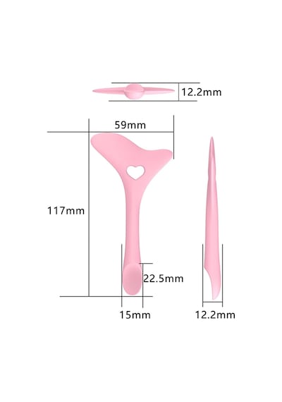 Tr Eyeliner Şablonları Kanat Uçları, Silikon Eyeliner Yardımcısı, Marscara Çizim Yardımcısı, Ruj Takma Yardı Genel