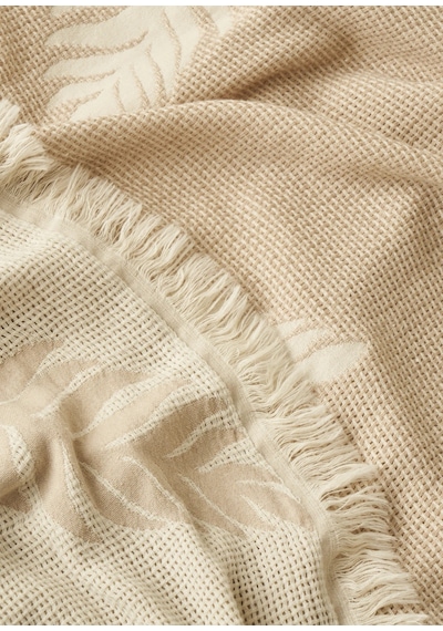 Bella Maison Amaya Pamuklu Çift Kişilik Yatak Örtüsü Bej 200x220 Cm Bej - Kahverengi