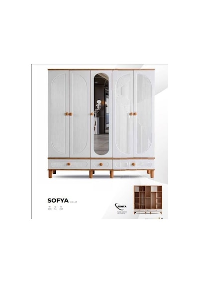 Sofya 5 Kapılı Dolap