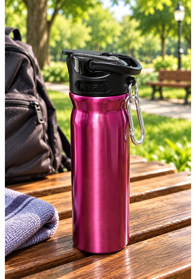 -12 500 Ml Çelik Matara Şah-2850 Pembe