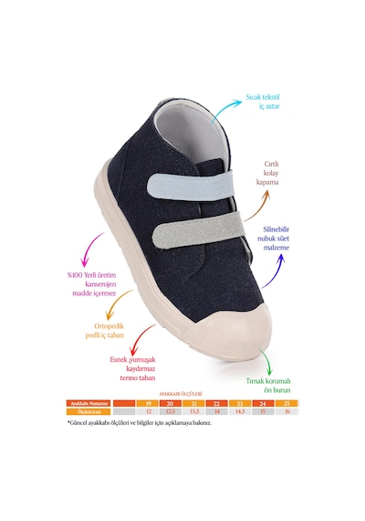 Kiko Kids Mufasa İlk Adım Cırtlı Erkek Bebek Günlük Bot Ayakkabı Lacivert - Mavi Lacivert - Mavi Kiko Kids Mufasa İlk Adım Cırtlı Erkek Bebek Günlük Bot Ayakkabı Lacivert - Mavi Lacivert - Mavi