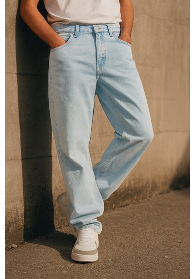 Cedy Denim Yüksek Kalite Baggy Fit Jean Leon Yüksek Bel Bol Kesim Kot Pantolon C352 Çok Renkli
