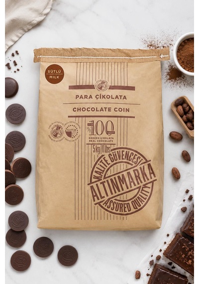 Altınmarka Sütlü Pul Para Çikolata 5 Kg