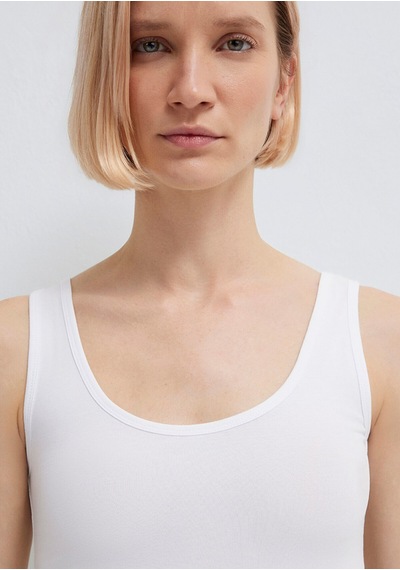 Mavi Kadın Atlet Basıc Tank Top 164156-620 beyaz