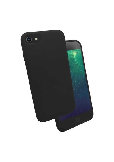 Apple Uyumlu iPhone Se 2020 Kılıf Zore Silk Silikon Siyah