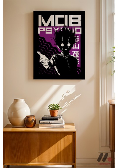 Mob Psycho Shigeo Poster, Çerçevesiz Yüksek Kalite Duvar Afişi - Anime Severlere Özel Hediye