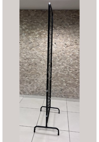 Tel Pano Standı 90x190 Cm Siyah 80 Adet Kanca Bijuteri Standı Çorap Standı Telefon Standı