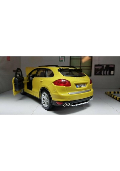 Burago Porsche Cayenne Turbo 1/24 Sarı Model Araba