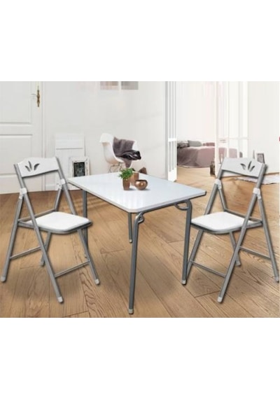 Depolife Katlanır Masa Piknik Masası Balkon Masası Katlanır Ayaklı 60X80Cm