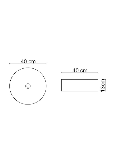 E-w1502mag Tezgah Üstü Lavabo Mat Gri & Beyaz Gri  -  Beyaz
