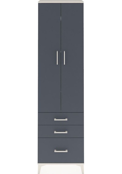 Arges Dolap 4 Raflı 3 Çekmeceli 2 Kapaklı 60x30x221 Aytaşı-antrasit Atlas Çam Arges Dolap 4 Raflı 3 Çekmeceli 2 Kapaklı 60x30x221 Aytaşı-antrasit Atlas Çam