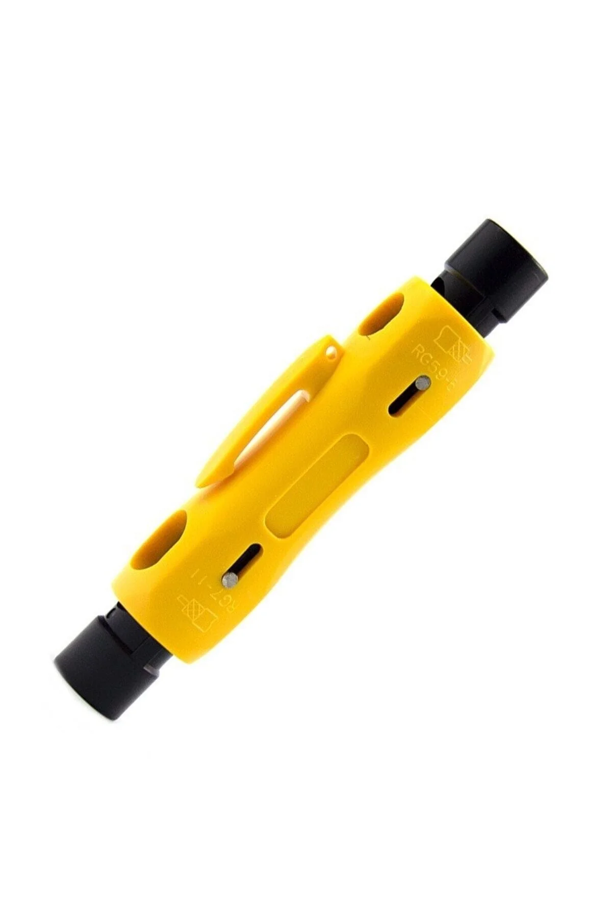Profesyonel Kablo Soyucu Rg-59 Rg-6 Rg-6q Rg-7 Rg-11 Için Çift Uçlu Koaks Kablo Sıyırma Tel Kesici 1