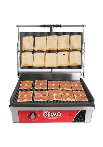 Osimo Sanayi Tipi Elektrikli Döküm 20 Dilim Tost Makinesi
