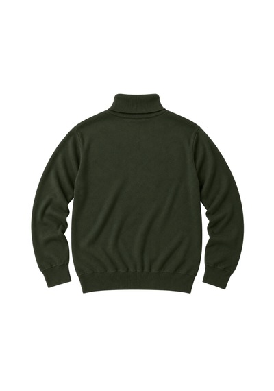 Battalmoda Erkek Büyük Beden Haki Tam Balıkçı Pamuklu Kazak 3xl-4xl-5xl-6xl