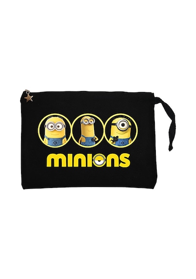 Minions Siyah Clutch Astarlı Cüzdan / El Çantası Siyah