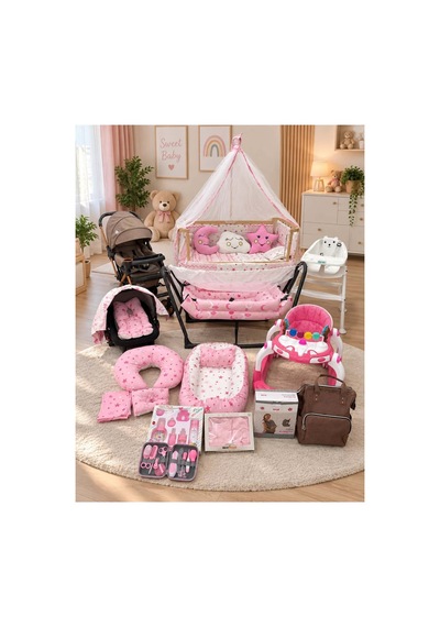 Minik Bebeğiniz İçin 65 Parça Yeni Doğan Prenses Bebek Çeyiz Seti Pembe1 Pembe1 Minik Bebeğiniz İçin 65 Parça Yeni Doğan Prenses Bebek Çeyiz Seti Pembe1 Pembe1