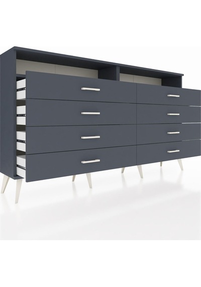 Arges Konsol 2 Raflı 8 Çekmeceli 176x30x99 Antrasit-antrasit Antrasit-antrasit Arges Konsol 2 Raflı 8 Çekmeceli 176x30x99 Antrasit-antrasit Antrasit-antrasit