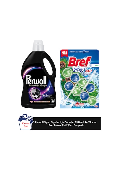 Perwoll Siyahlar İçin 2,97l + Bref Power Aktiv Çam Duopack Temizlik Seti set-hnkdtj-5342-6373