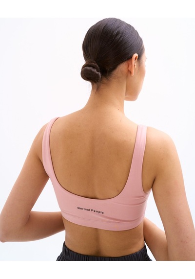 Normal People Alea - Spor Bra Softflow Kumaş Lila