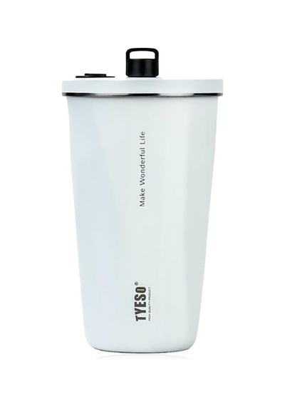 Crush Tumbler Vakumlu Paslanmaz Çelik Termos 600 Ml Beyaz Genel