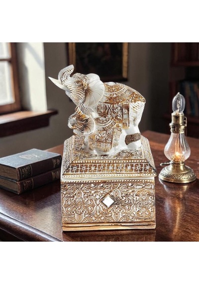 Feng Shui Şans Getiren Fil Biblo Mücevher Kutusu 14 Cm Dekoratif Ev Hediyesi Lüks Tasarım 50340820