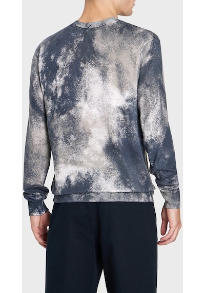 Armani Exchange Erkek Kazak 6rzm2d Zmw8z 21ce Beyaz - Mavi