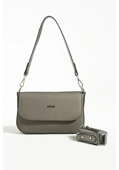 Just Polo Kadın Günlük Kullanıma Uygun Su Geçirmez Şık El Ve Omuz Çantası Shopper Ebat: 23 X 14 Cm Gri