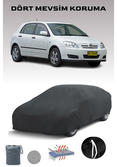 Siyah Toyota Corolla Hatch 9 Araba Brandası, Oto Örtüsü, Araba Çadırı Siyah