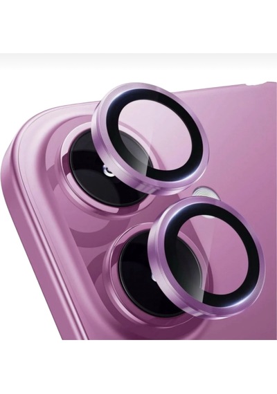 Iphone 16 / 16 Plus Uyumlu Kamera Lens Koruyucu 2 Li Set Pembe