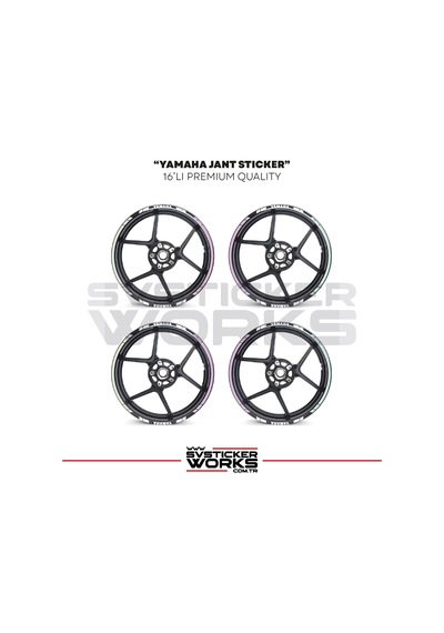 Yamaha Jant Sticker Seti Yüksek Kalite 16lı Jant Set Yamaha Uyumlu 46499918