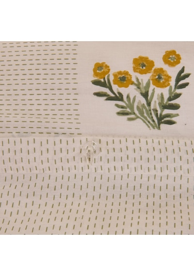 Soft Folky Tek Kişilik Nevresim Takımı - Beyaz Renkli