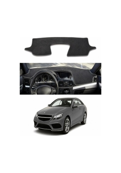 Mercedes-benz - E-serisi Coupe C207 2009-2017 Uyumlu Torpido Koruma Kılıfı - Gri Şeritli