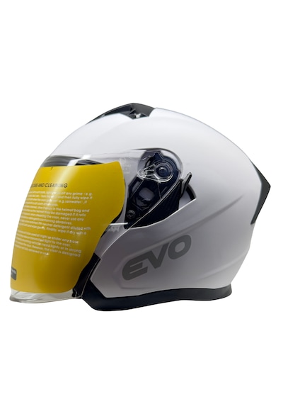 Kask Evo Marka Çenesiz Yarım Kask Mat Beyaz