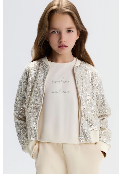 Xo Kids Kız Çocuk 3lü Alt Üst Kombin Takmı 8-14 Yaş Set0506 Krem