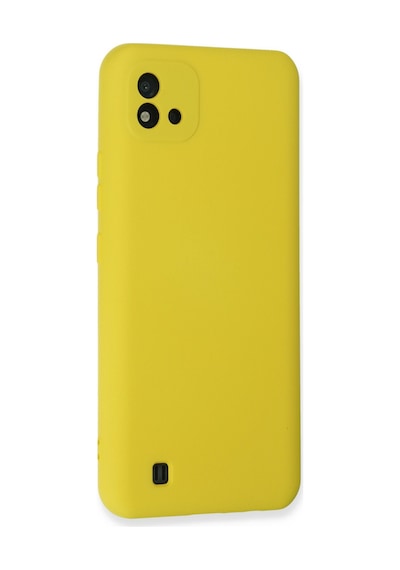 Realme C11 2021 Uyumlu Kılıf Nano İçi Kadife Silikon - Sarı