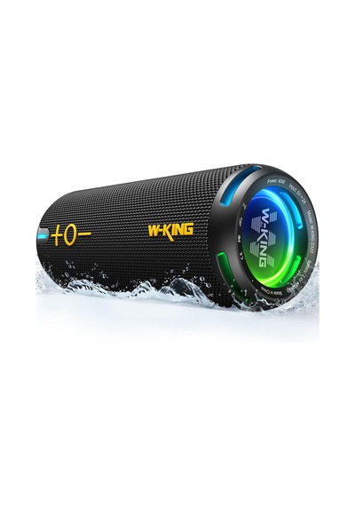 Bluetooth Hoparlörler - Ip67 Su Geçirmez Dış Mekan Taşınabilir Kablosuz Hoparlör, 40w Hd 360 Işıklı Stereo S