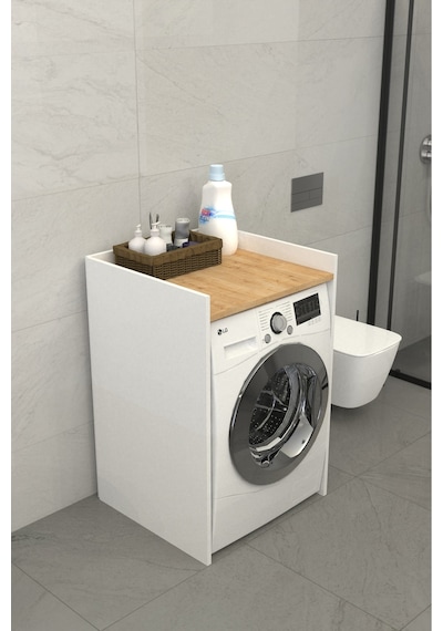 Solévo Banyo Dolabı Çamaşır Ve Kurutma Makinesi Dolabı Meşe Natürel