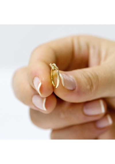 Altın 1.5 Cm Mini Halka Küpe As604kp Altınsepeti