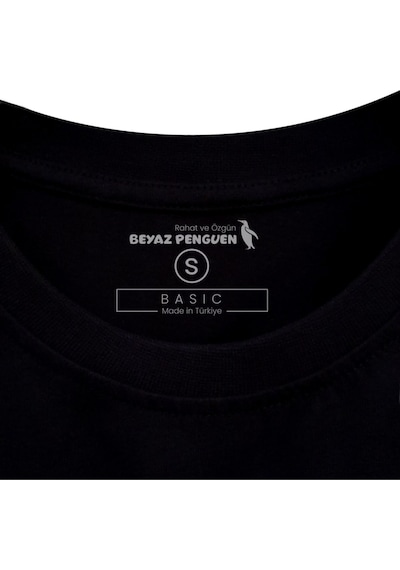 Warior T-shirt %100 Pamuklu Siyah Penye Basic Erkek Tişört Siyah