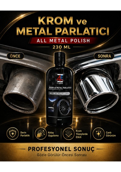 4e Care Krom Ve Metal Parlatıcı Kremi Pasları Anında Temizler