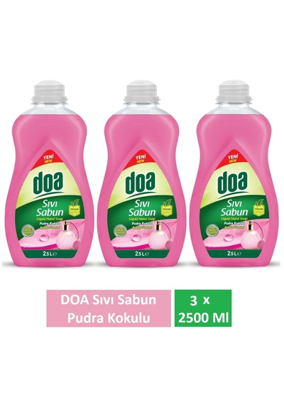 Doa Sıvı Sabun Pudra Kokulu 2.5 Lt X 3 Adet