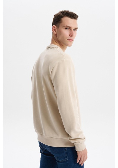 AR-MA Arma Erkek Regular Fit Polo Yaka Kazak Karbon Fırçalı Selanik, %65 Pamuk %35 Polyester, Düğmesiz Basic K30554698602 Bej AR-MA Arma Erkek Regular Fit Polo Yaka Kazak Karbon Fırçalı Selanik, %65 Pamuk %35 Polyester, Düğmesiz Basic K30554698602 Bej