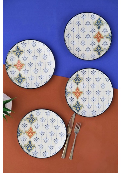 Tabak Evi Porselen Audrey Pasta Takımı 20cm 4 Kişilik 4 Parça Tvl4ptprs1211 Çok Renkli